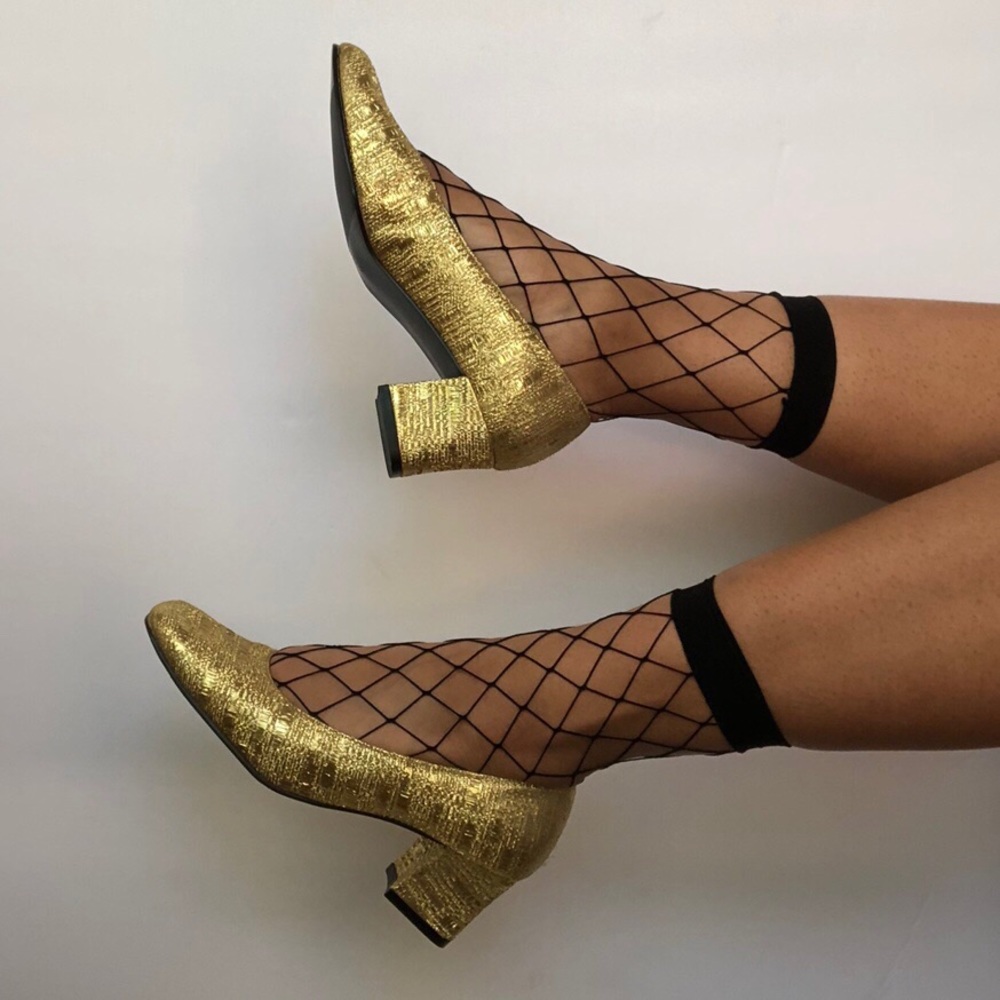Gold heels
